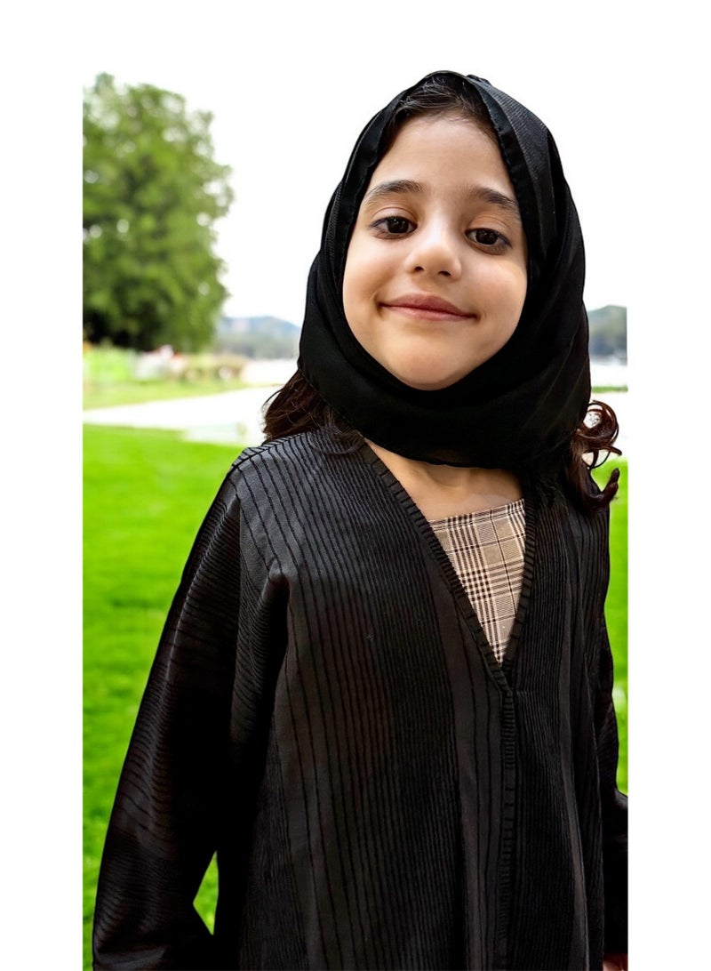 BHNS Girls' clothing, girls' abaya, children's abaya, girls' clothing, girls' gifts, little abaya, girls' clothing, children's jalabiya, girls' clothing, girls' gift, suitable for all occasions  - Image 4