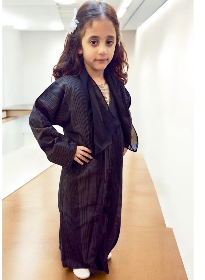 BHNS Girls' clothing, girls' abaya, children's abaya, girls' clothing, girls' gifts, little abaya, girls' clothing, children's jalabiya, girls' clothing, girls' gift, suitable for all occasions  - Image 2