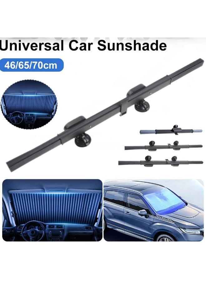 Auto Sunshade, Retractable Windshield Sun Shade, Quick Install Durable Breathable Mesh Cover, Suitable for UV Sun Protection, Keep Your Vehicle Cool, Overnight Camping Trip - Image 3