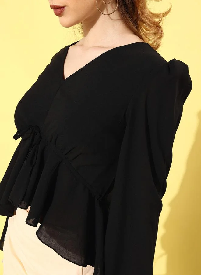 Mish Mish Peplum Style Tie-Up Detail Top
