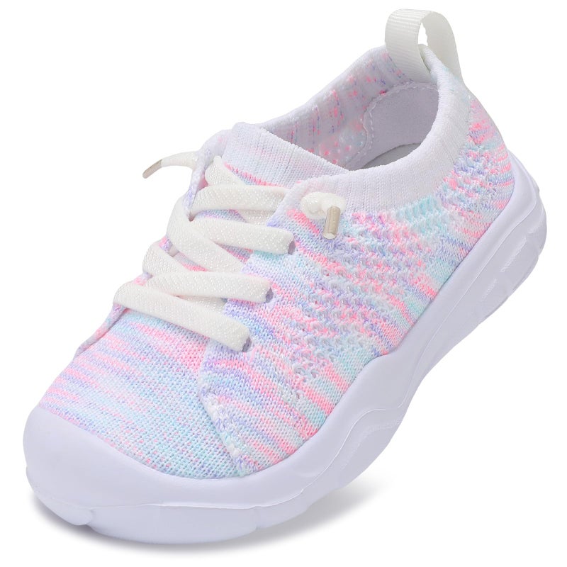 LeIsfIt Toddler Girls Boys Shoes Lightweight Sneakers Tennis Shoes Kids Slip on Shoes Breathable Barefoot Shoes Color Size 6 - Image 1