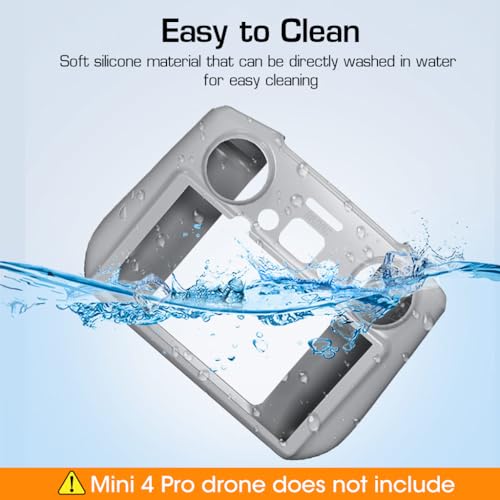 Zeitel Silicone Case for DJI Air 3 RC 2 Remote Controller, Air 3 Silicone Protective Case Cover Sleeve, Anti-Slip, Compatible with DJI Mini 4 Pro, Protects During Use, Travel, Storage - Image 5