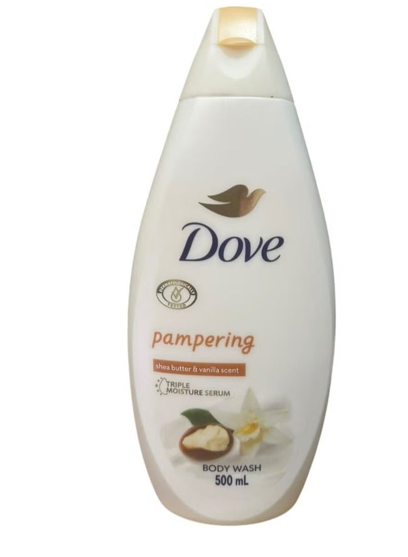 دوف غسول الجسم بزبدة الشيا والفانيليا الدافئة - تدليل نقي 500 مل - Image 2