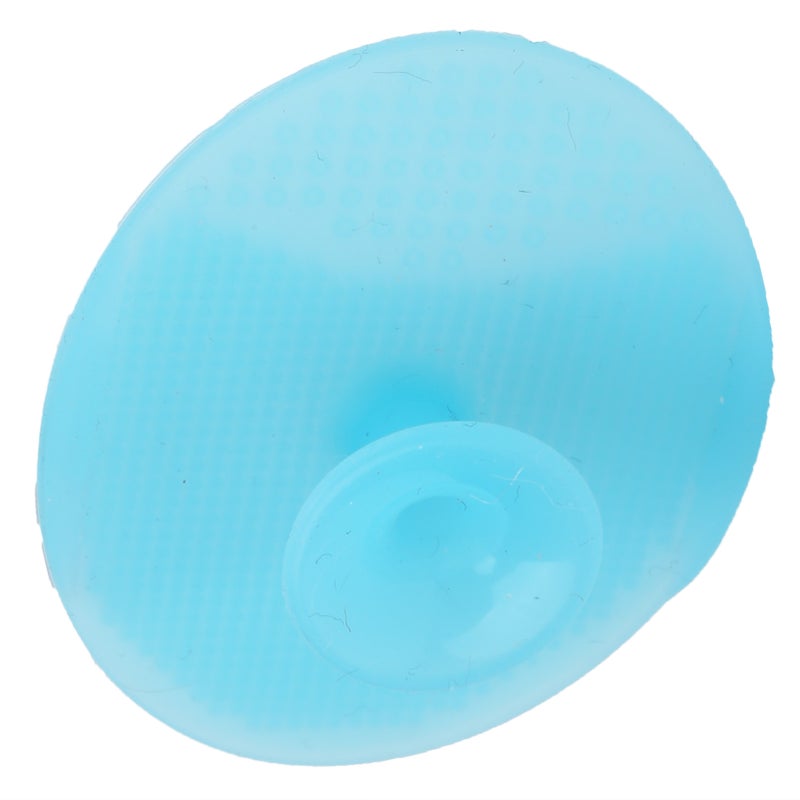 Baby Bath Silicone Brush Soft Facial Cleansing Brush Handheld Face Scrubber ExfoliatorNude Blue - Image 4