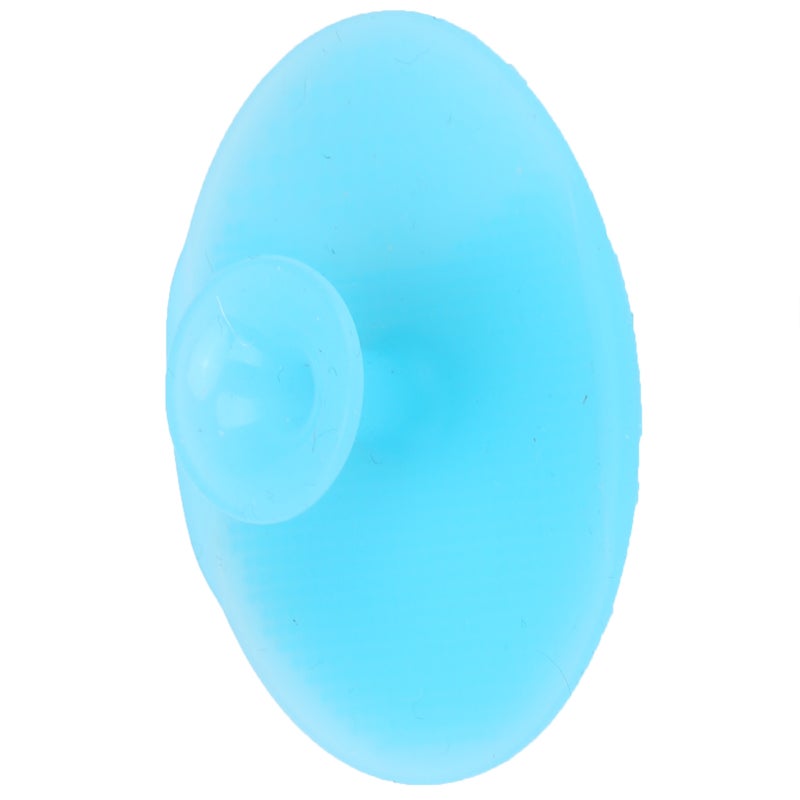 Baby Bath Silicone Brush Soft Facial Cleansing Brush Handheld Face Scrubber ExfoliatorNude Blue - Image 2
