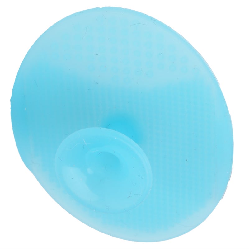 Baby Bath Silicone Brush Soft Facial Cleansing Brush Handheld Face Scrubber ExfoliatorNude Blue - Image 5