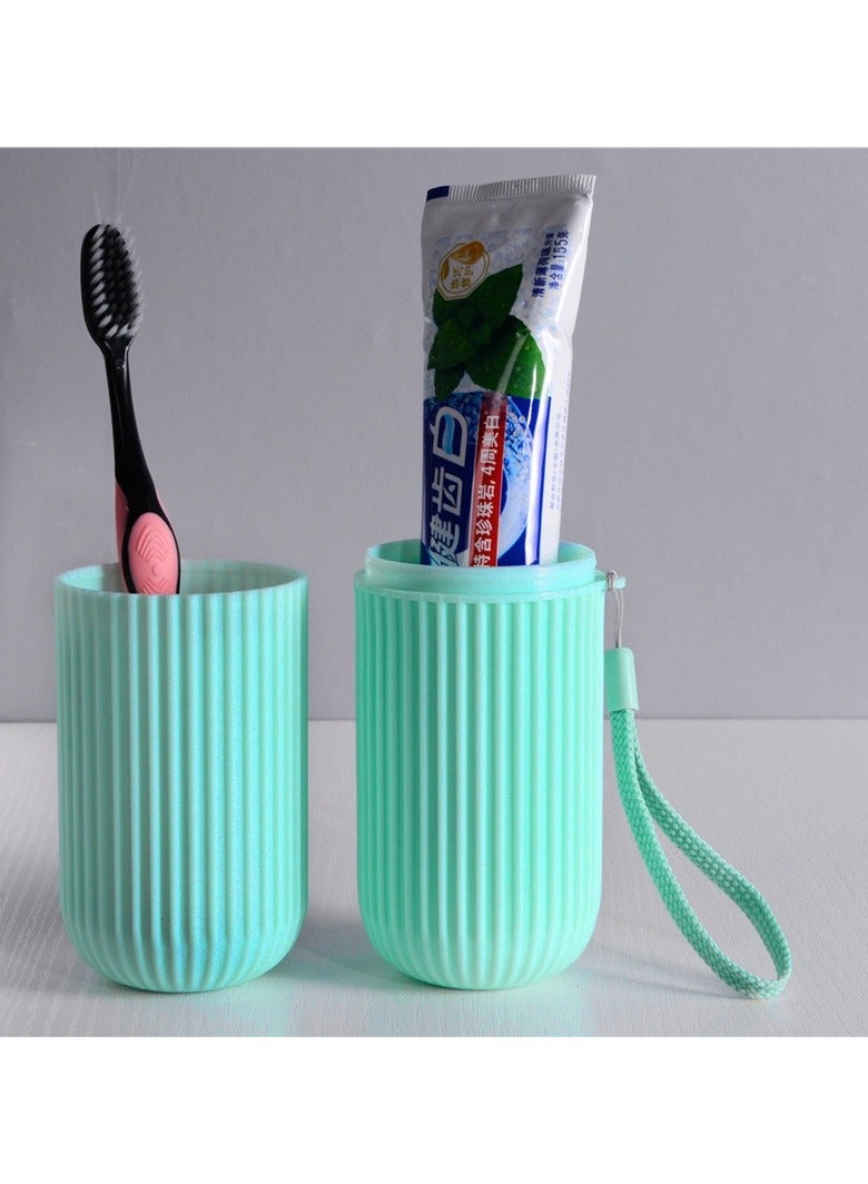 Travel Toothbrush Holder, Portable Toothbrush Cup Case Long 7.7 inch for Traveling, Camping, Business Trip and School, Multifuction Toothbrushes Toothpaste Set，4pcs - Image 5
