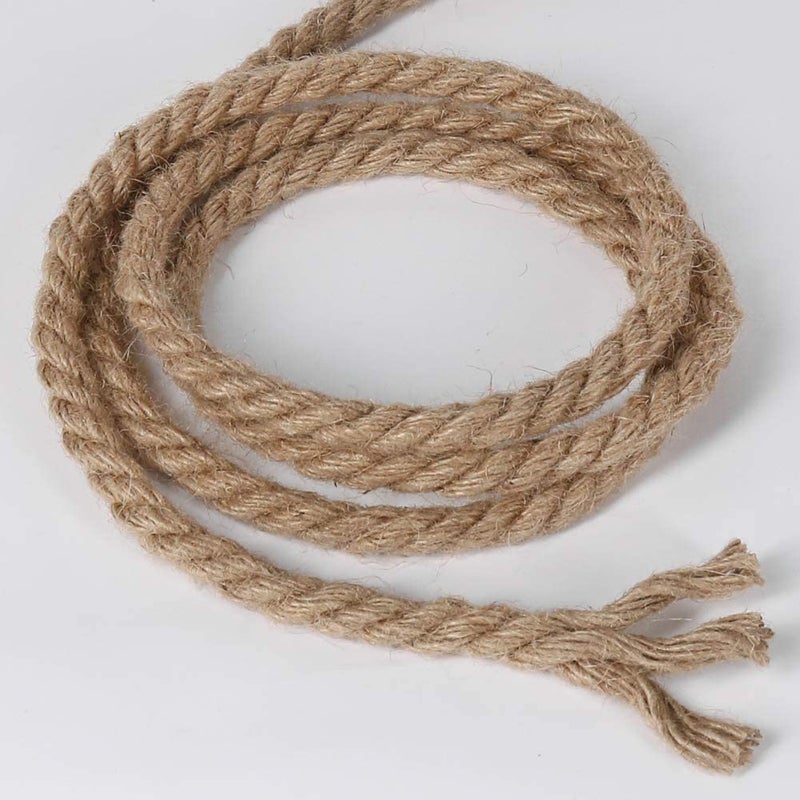 LUCRE Jute Thread Twine Cord Thick 10 mm Length 10 Meter Natural Model No Craft_420 - Image 1