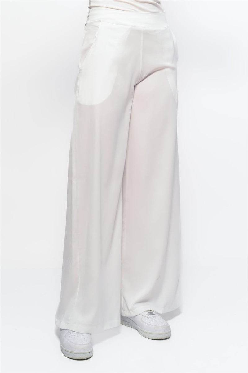 Nuseel Classic Wide Leg Pants White  - Image 5