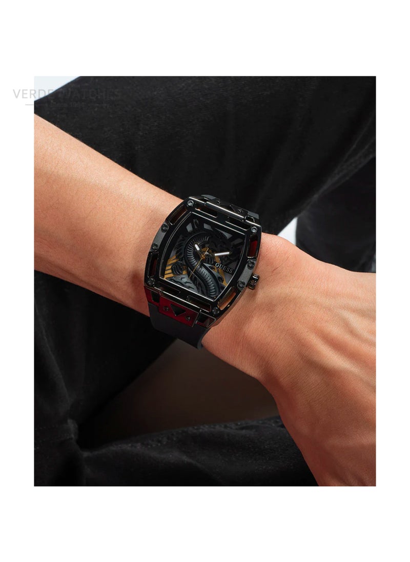 GUESS Men's Legend Black Dragon watch GW0648G1  - Image 5