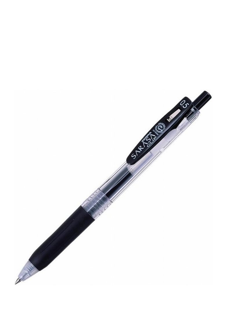 زيبرا قلم زيبرا ساراسا 0.5 ملم، أسود (JJ15-BK) عبوة من 10 أقلام - Image 1