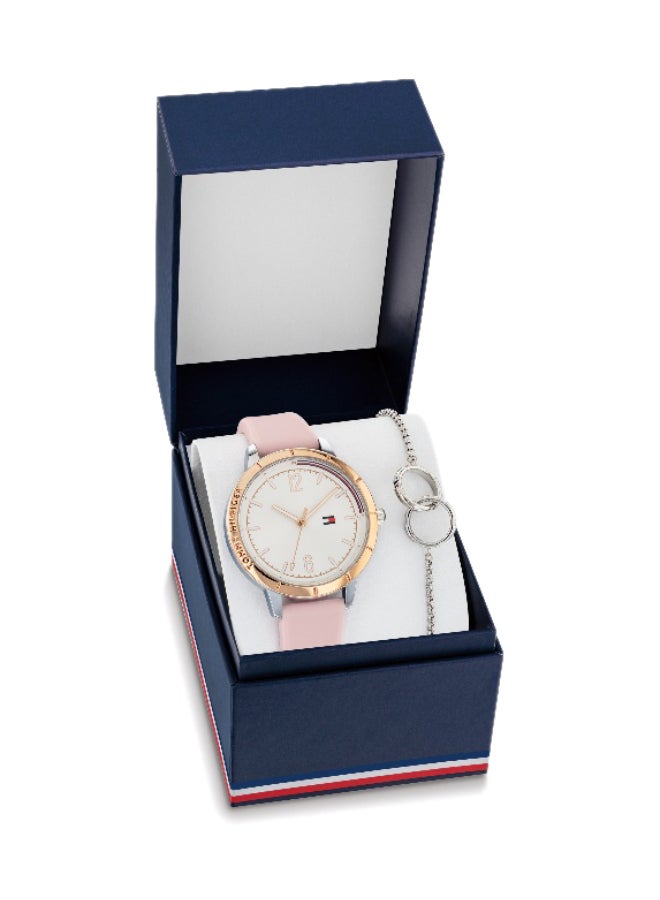 TOMMY HILFIGER Women's Analog Round Shape Silicone Wrist Watch 2770152 - 38 Mm - Image 1