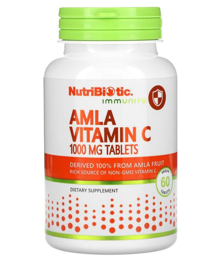 Nutribiotic Immunity Amla Vitamin C 1000 mg 60 Vegan Tablets