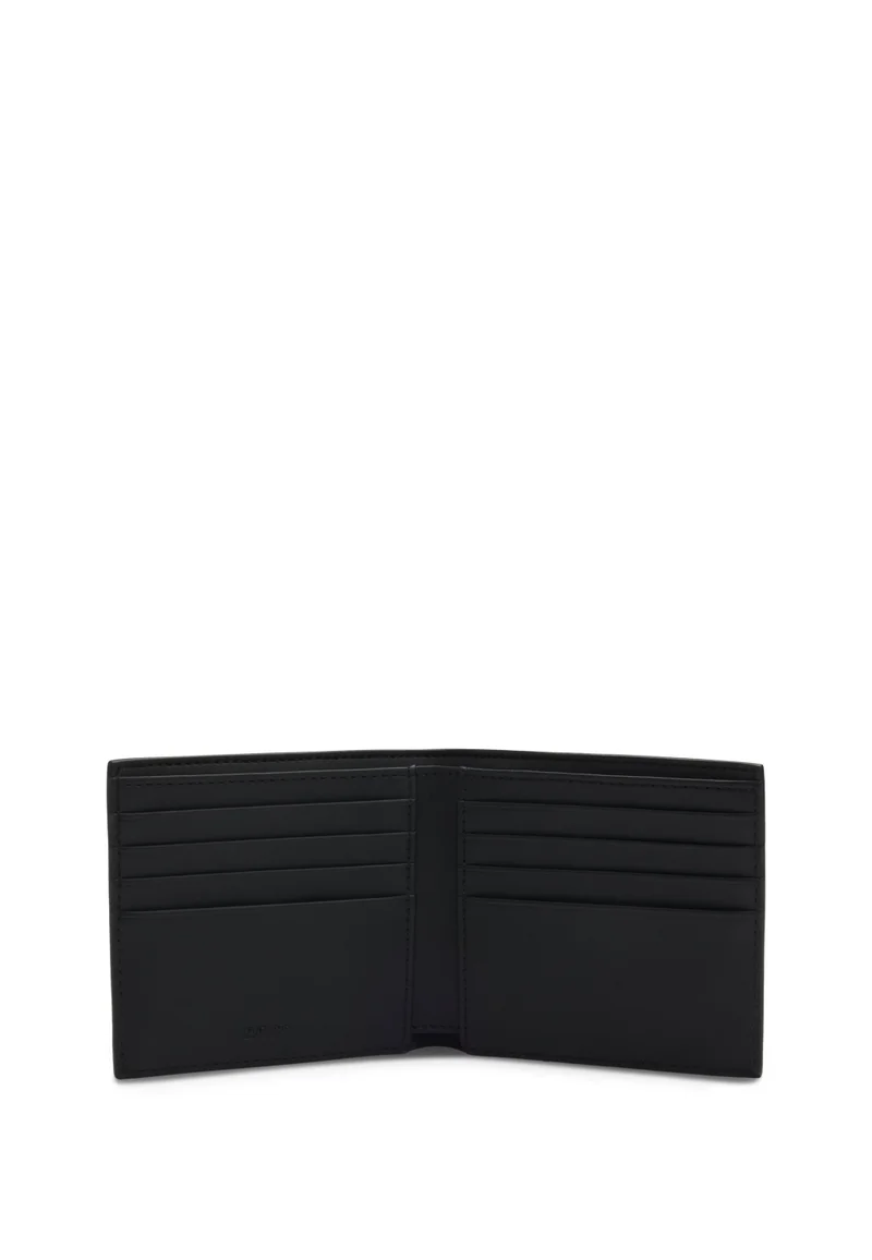 BOSS Monogram wallet with plain trims