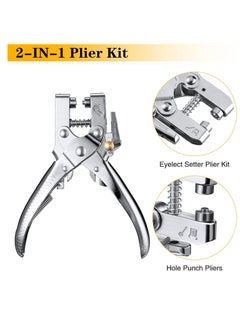 3/16 Inch Grommet Tool Kit, Eyelet Plier Set, Hole Punch Pliers Hand Press with 200 Pieces of Grommets Eyelets, Shoes Clothes Bags Craft Supplies - pzsku/Z0BBC55FF1AA0790DCE5BZ/45/_/1692957996/dfd90822-8880-4027-91c4-3c499de00091