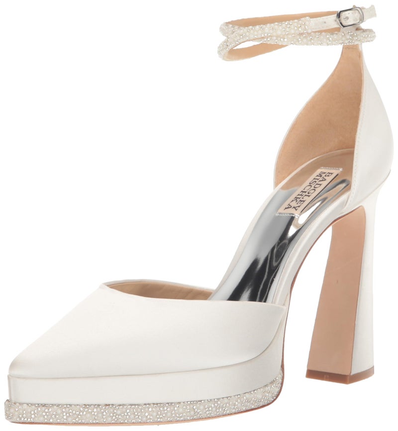 Badgley Mischka Womens Elaina Pump Soft White 7