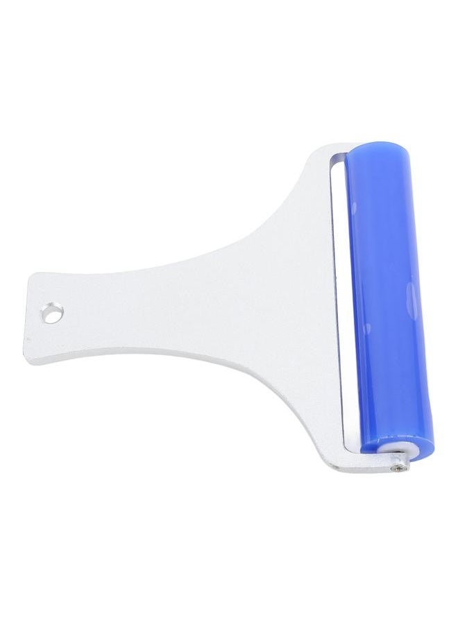 NIBEMINENT Silicone Manual Dust Roller Cleaner Tool with Static Electric Function Adsorb Small Impurities Aluminum Handle Blue Roller 10cm / 3.9in  - Image 5