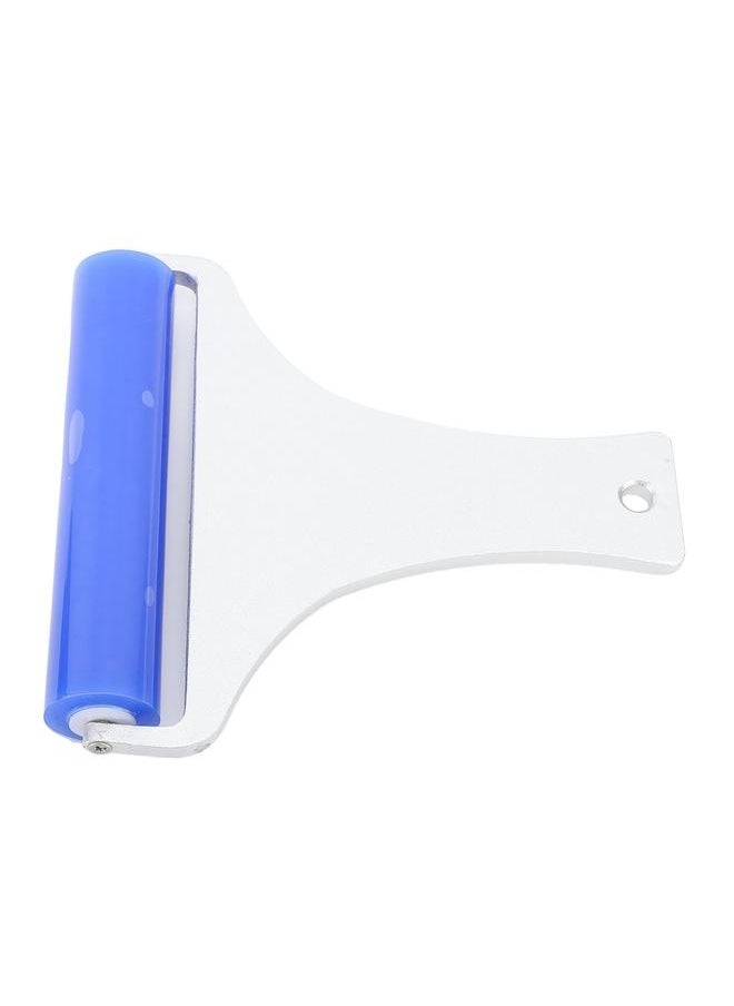 NIBEMINENT Silicone Manual Dust Roller Cleaner Tool with Static Electric Function Adsorb Small Impurities Aluminum Handle Blue Roller 10cm / 3.9in  - Image 2