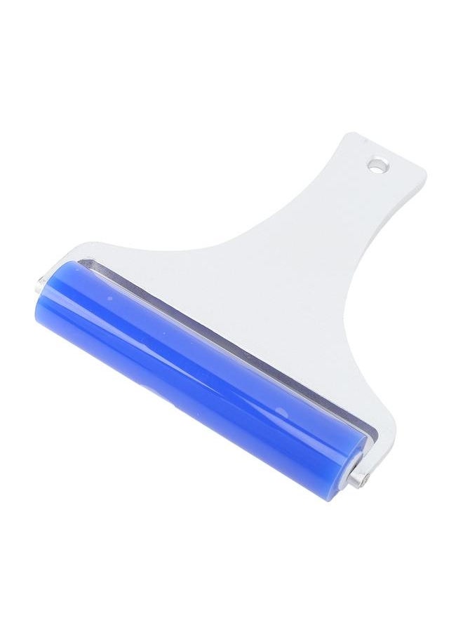 NIBEMINENT Silicone Manual Dust Roller Cleaner Tool with Static Electric Function Adsorb Small Impurities Aluminum Handle Blue Roller 10cm / 3.9in  - Image 3