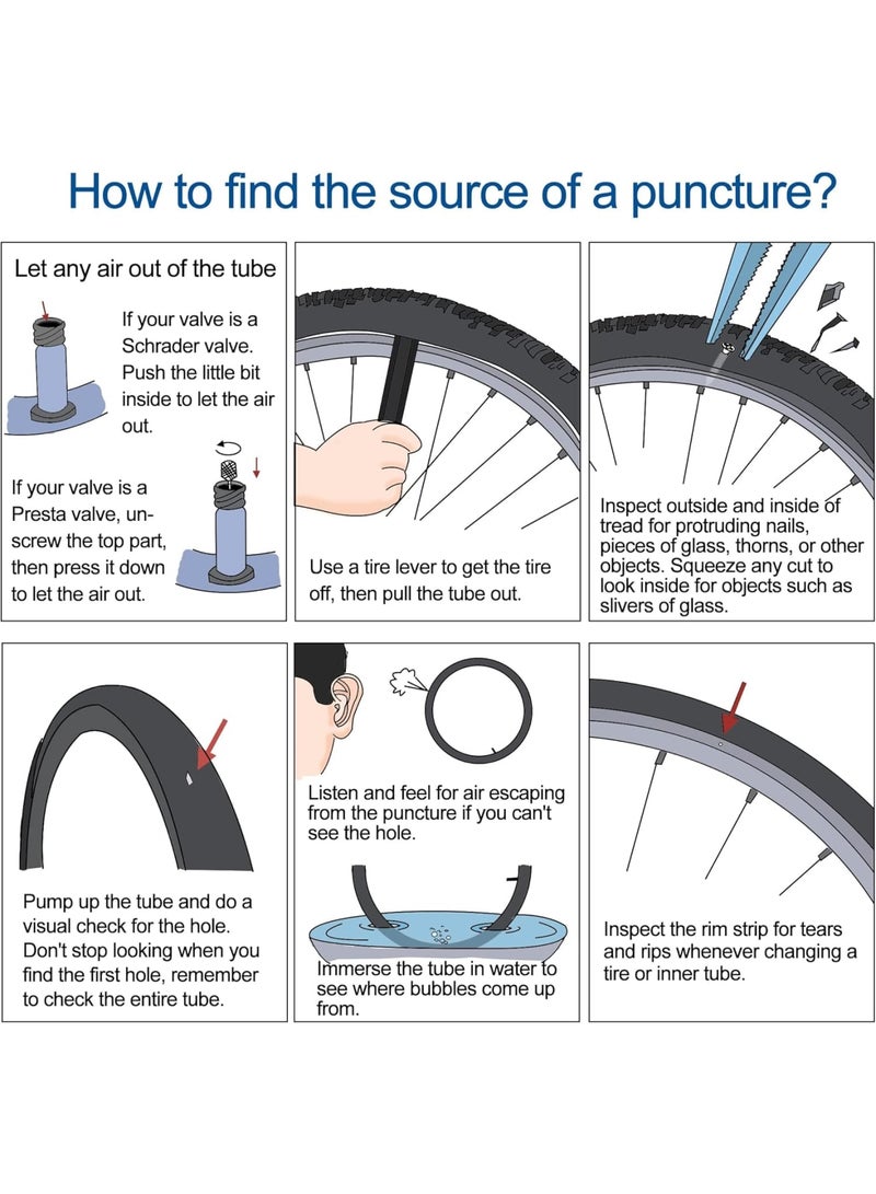 Zikra 2 Pack 18" X 1.75/1.95 Heavy Duty Bike Tube, 32mm Schrader Valve, Butyl Rubber tubes for Road Mountain Bike, Plus 2 Nylon Plastic Tire Levers - Image 3