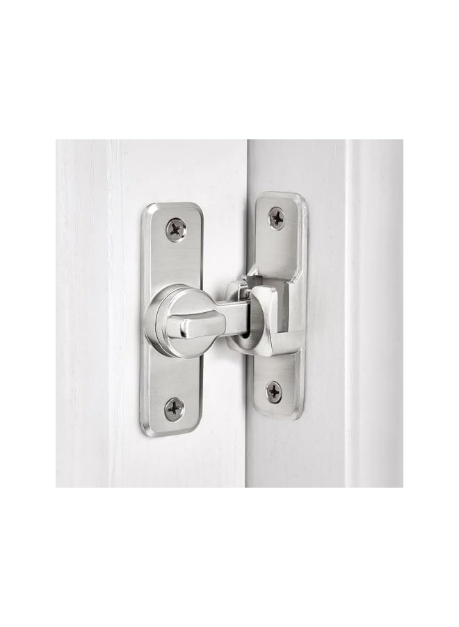 promass Enhanced Security Flip Latch Lock - Heavy-Duty 90/180 Degree Sliding and Swing Door Latch for Barns, Gates, and More(Silver) - Image 4