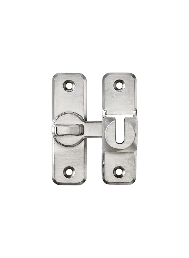 promass Enhanced Security Flip Latch Lock - Heavy-Duty 90/180 Degree Sliding and Swing Door Latch for Barns, Gates, and More(Silver) - Image 3
