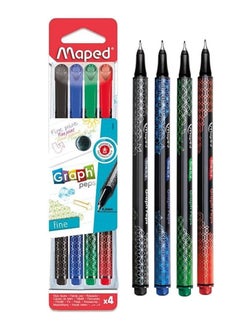 Maped 4-Piece Fineliner Pen Multicolour  - Image 1