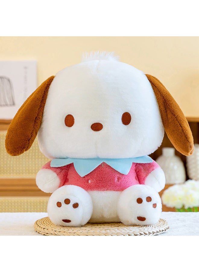 Plush Toy Strawberry Parchapa Dog Doll Girl Pillow Cartoon Gift Grasp Machine Birthday Gift For Girlfriend Buwa-Color:Pink-Height:40cm【0.5kg】 - Image 1