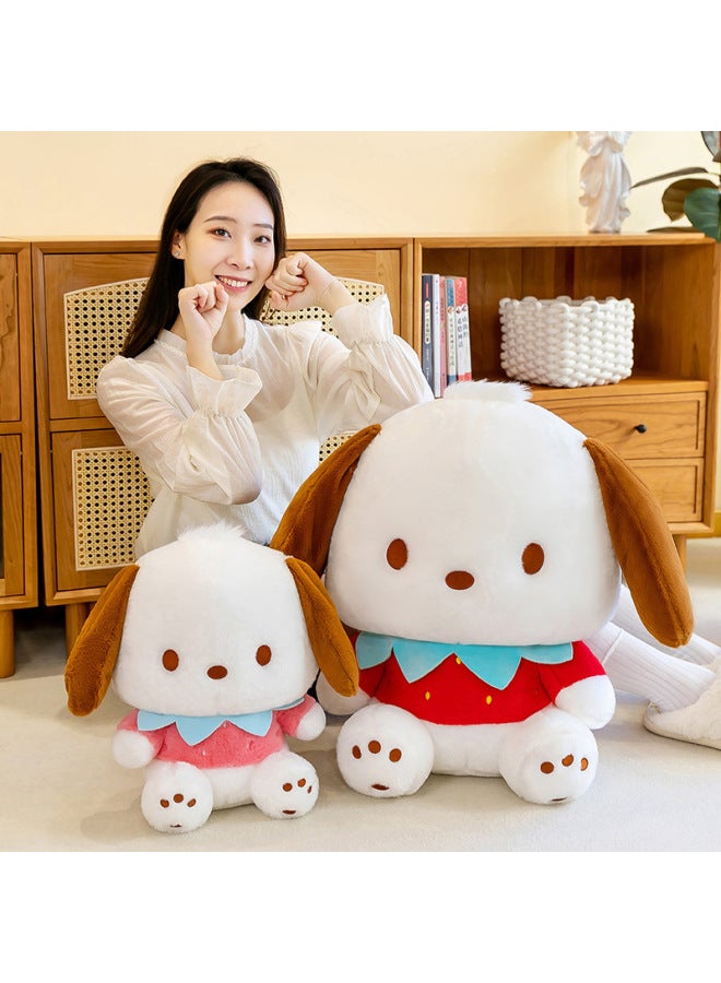 Plush Toy Strawberry Parchapa Dog Doll Girl Pillow Cartoon Gift Grasp Machine Birthday Gift For Girlfriend Buwa-Color:Pink-Height:40cm【0.5kg】 - Image 3