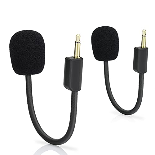 LEFXMOPHY 2-Pack Blackshark V2 Mic Replacement for Razer BlackShark V2 and V2 Pro Gaming Headset 3.5mm Detachable Game Boom Microphone on PC Xbox PS4 PS5 - Image 1