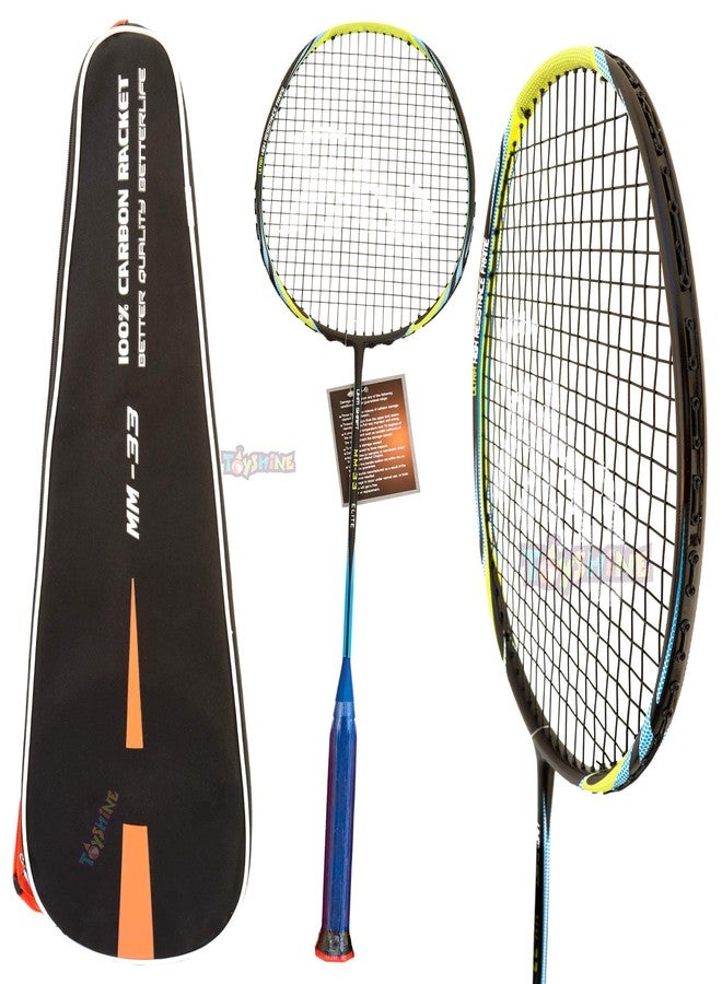 Toyshine Professional (100% Carbon Graphite) Badminton Racket (Colorful Body), with Carrying Bag, Mix-Color (SSTP) - Image 1