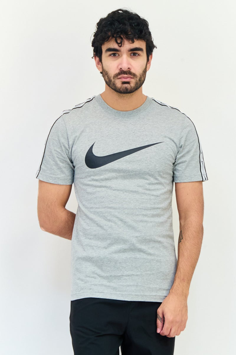 Nike Men Sportswear Fit Short Sleeve Outdoor T-Shirt, Grey - Image 1