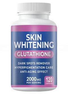 SKIN SKIN Glutathione Whitening Pills 120 Capsules 2000mg Glutathione  - Image 1