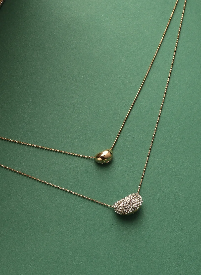 سوهي Bling Bean Multi-Strand Artificial Necklace Jewellery
