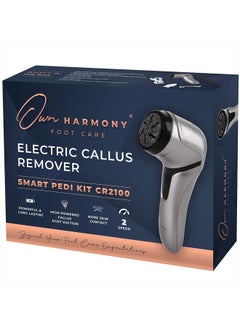 Electric Foot Callus Remover with Vacuum - Own Harmony Professional Pedicure Tools Kit for Powerful Pedi Feet Care Vac, Electronic Foot File CR2100, Best for Hard, Dry, Cracked, Dead Skin (3 Rollers)
