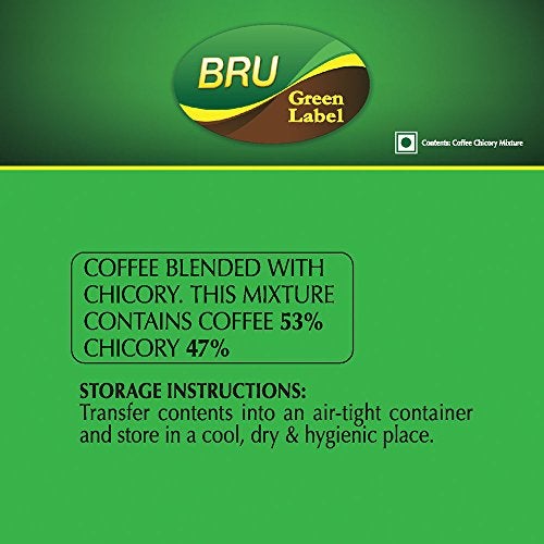 Bru Green Label Filter Coffee Powder 500 Gram Bag, Lightly Roasted Ground Coffee Beans From South India - Rich & Strong Blend Of Coffee & Chicory - Image 5