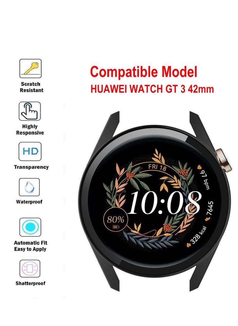 Y&D - Case for Huawei Watch GT 3 42mm, 2Pack All-around Ultra Thin Anti-Scratch Bumper, Anti Scratch Tempered glass with watch case protector(2 Colors) - Image 1