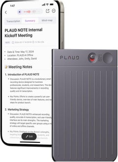 PLAUD Note AI Voice Recorder with Magnetic Case Black