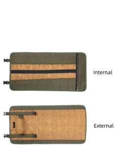 Y&D Tool Roll, 16OZ Waxed Canvas Roll Up Pouch with Handle & 23 Pockets 2 Adjustable Buckles Multi Purpose Rolled Bag for Wrench Chisel Hammer  - Image 5