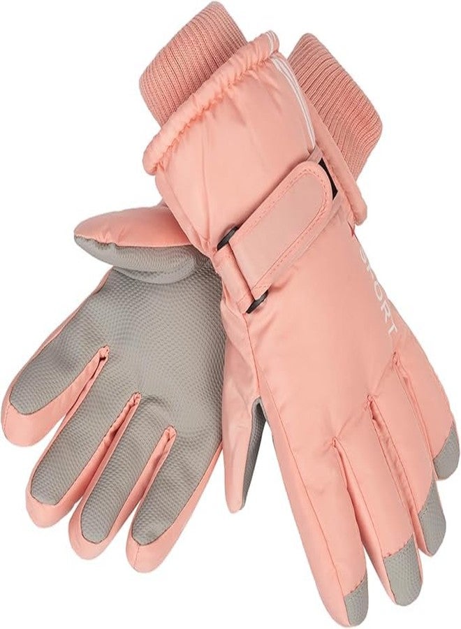 Mealah Winter Snow Ski Gloves for Kids - Warm Windproo Thickened with Fleece Gloves for Boys Girls 5-10 Years - Image 5