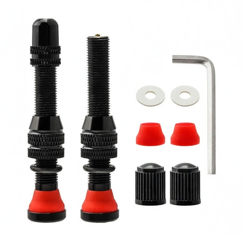 MUQZI Aluminum Alloy Gases Nozzle High Pressure Lightweight CNC Technology - Thickened Lock Nut Prevents Air Leakage - Corrosion-Resistant Anodized Black Finish for Air Cushion Systems - Image 1