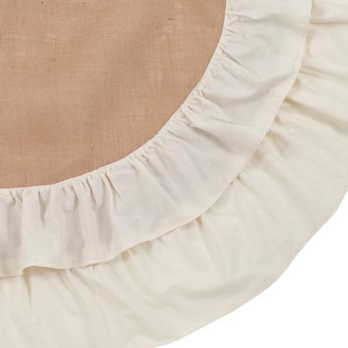 SARO LIFESTYLE tree skirt, 56", Natural - Image 4