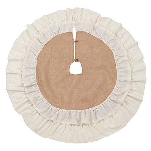 SARO LIFESTYLE tree skirt, 56", Natural - Image 2