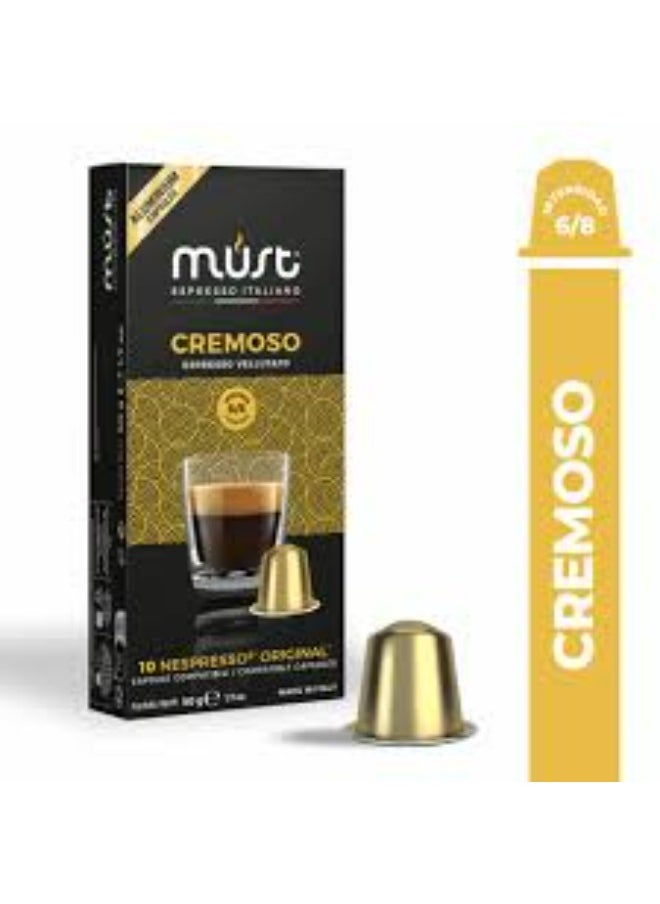 Must CREMOSO NESPRESSO COMPATIBLE CAPSULES- 50 grams 10 pcs  - Image 1