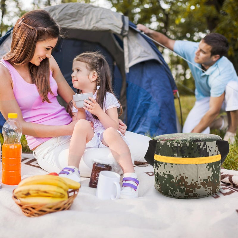 Lightweight Foam Folding Stool Portable 18cm Height Camping Fishing Gardening Seat - Image 3