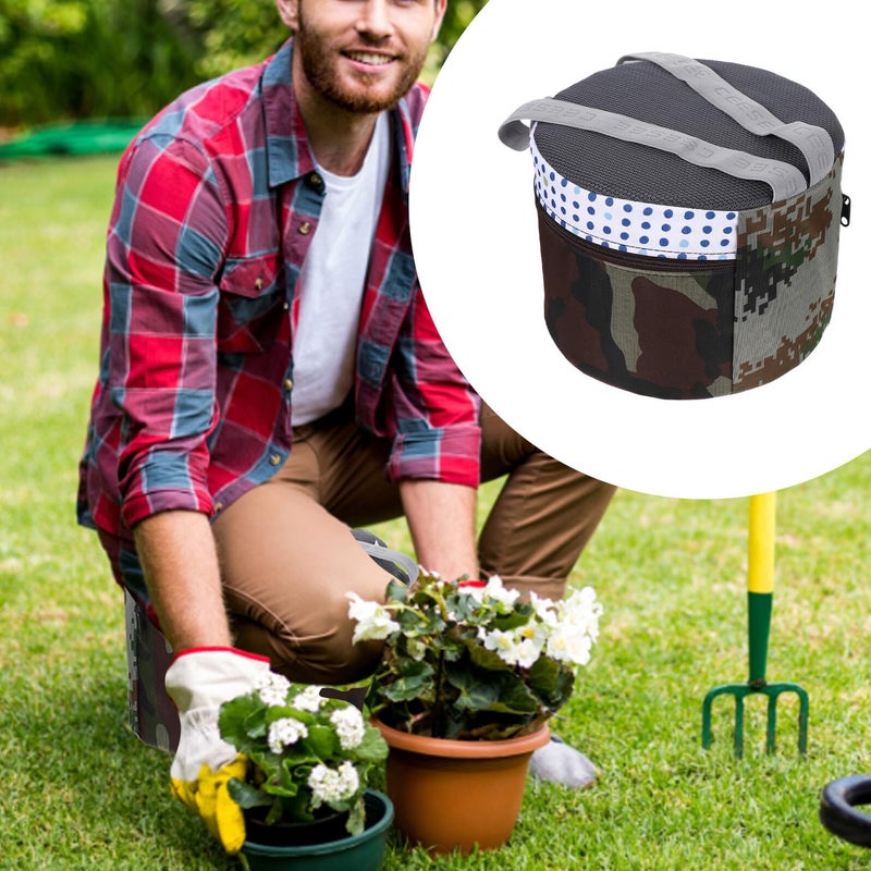Lightweight Foam Folding Stool Portable 18cm Height Camping Fishing Gardening Seat - Image 5
