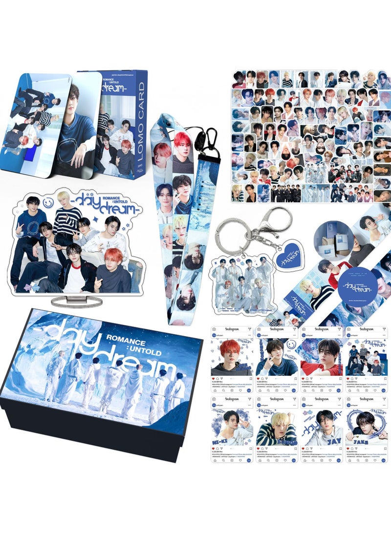Harse ENHYPEN New Album Daydream Gift Box Includes Lomo Cards, Keychains, Diary Tapes, Keychains, Lanyards, Standees, and Stickers - Image 1
