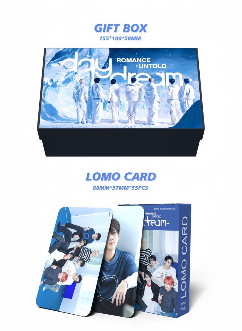 Harse ENHYPEN New Album Daydream Gift Box Includes Lomo Cards, Keychains, Diary Tapes, Keychains, Lanyards, Standees, and Stickers - Image 2