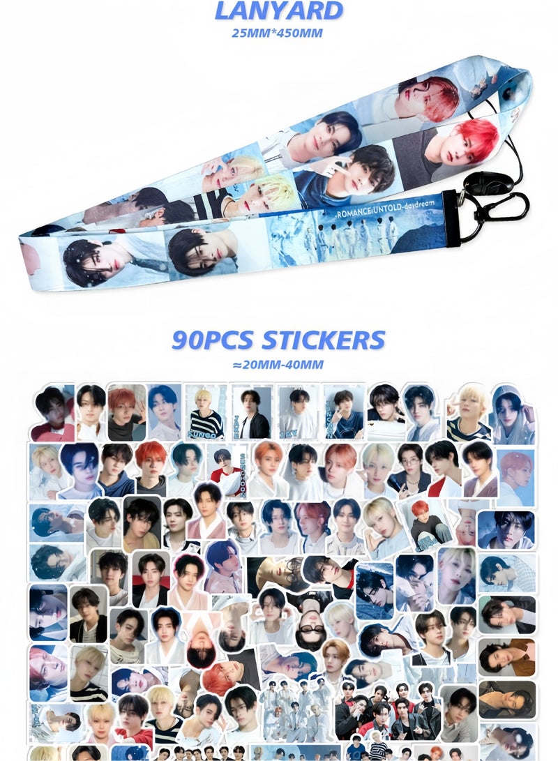 Harse ENHYPEN New Album Daydream Gift Box Includes Lomo Cards, Keychains, Diary Tapes, Keychains, Lanyards, Standees, and Stickers - Image 5
