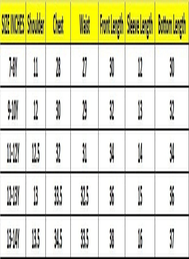 LILPICKS طقم كورتا شراة مزين بطبعة زهور من ليلبيكس للفتيات مع دوباتا (أصفر وردي) (مقاس 11-12 سنة) - Image 2